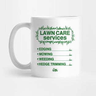 lawn care services Mug
